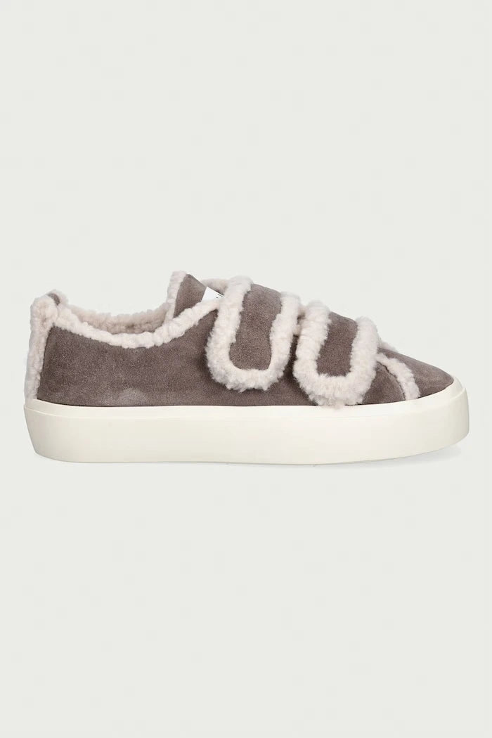 Inuikii Shearling Low Velcro Kadın Süet Spor Ayakkabı