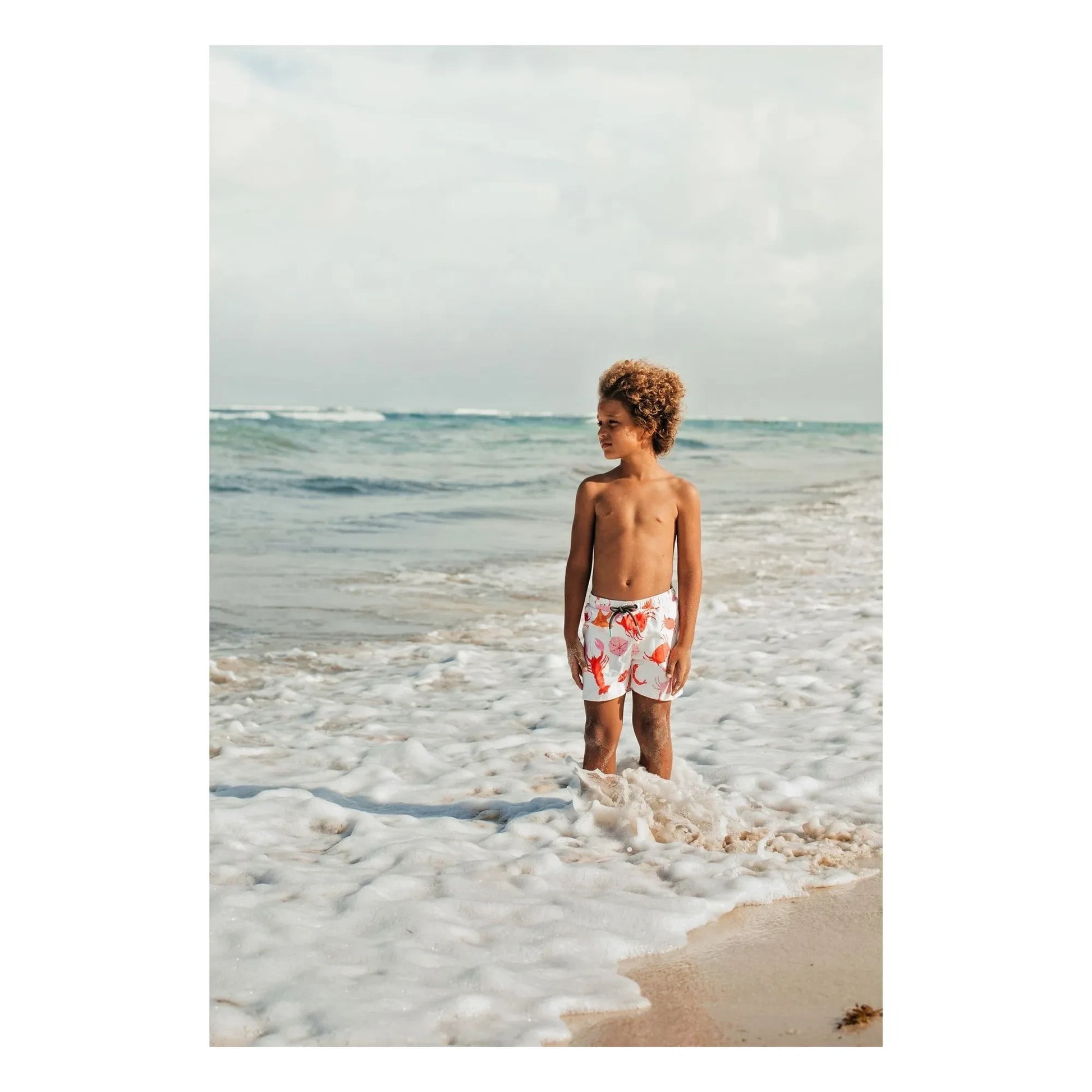 Pepita & Me - Crustacean Bath Short | Ecru