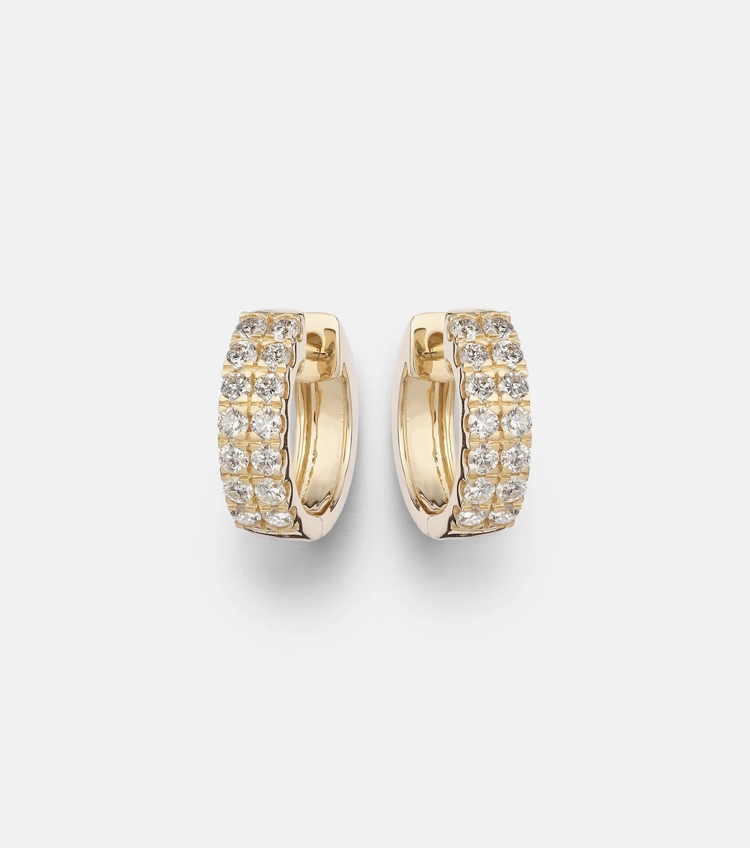 Stone and Strand - أقراط توين من الذهب عيار 14 قيراطًا مرصعة بالألماس