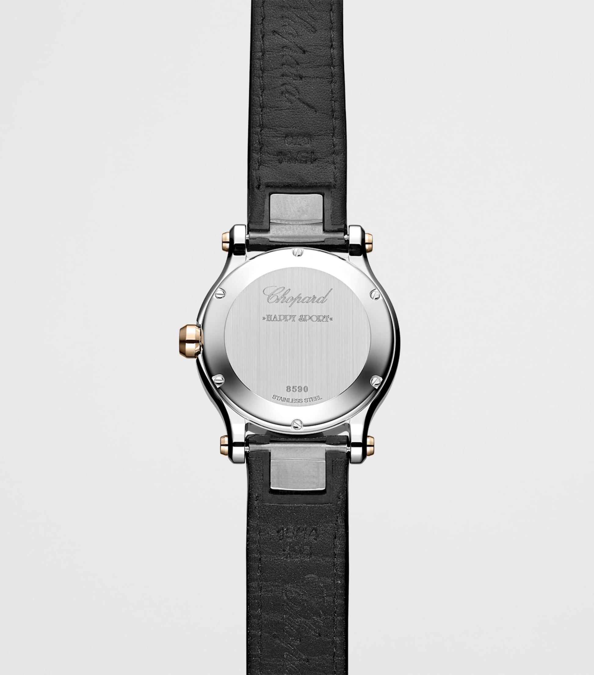 Chopard Stainless Steel, Rose Gold and Diamond Happy Sport Watch 30mm