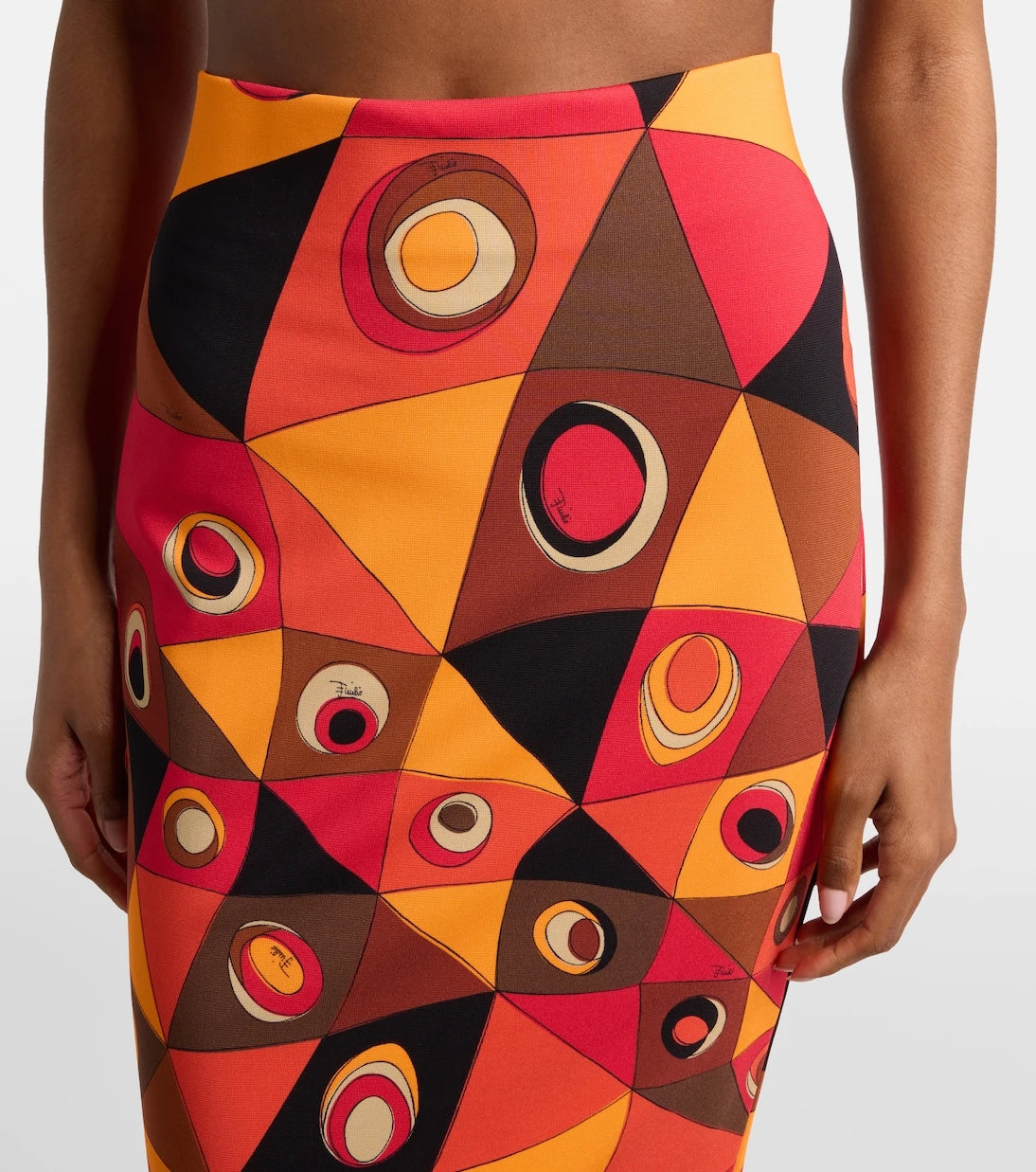 Pucci - Occhi jersey maxi skirt