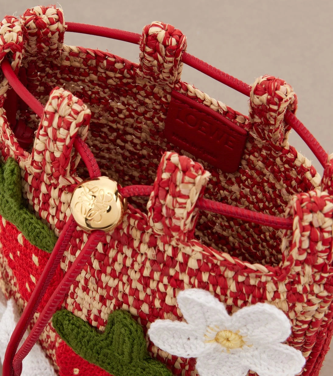 Loewe - Paula's Ibiza raffia pouch with strap