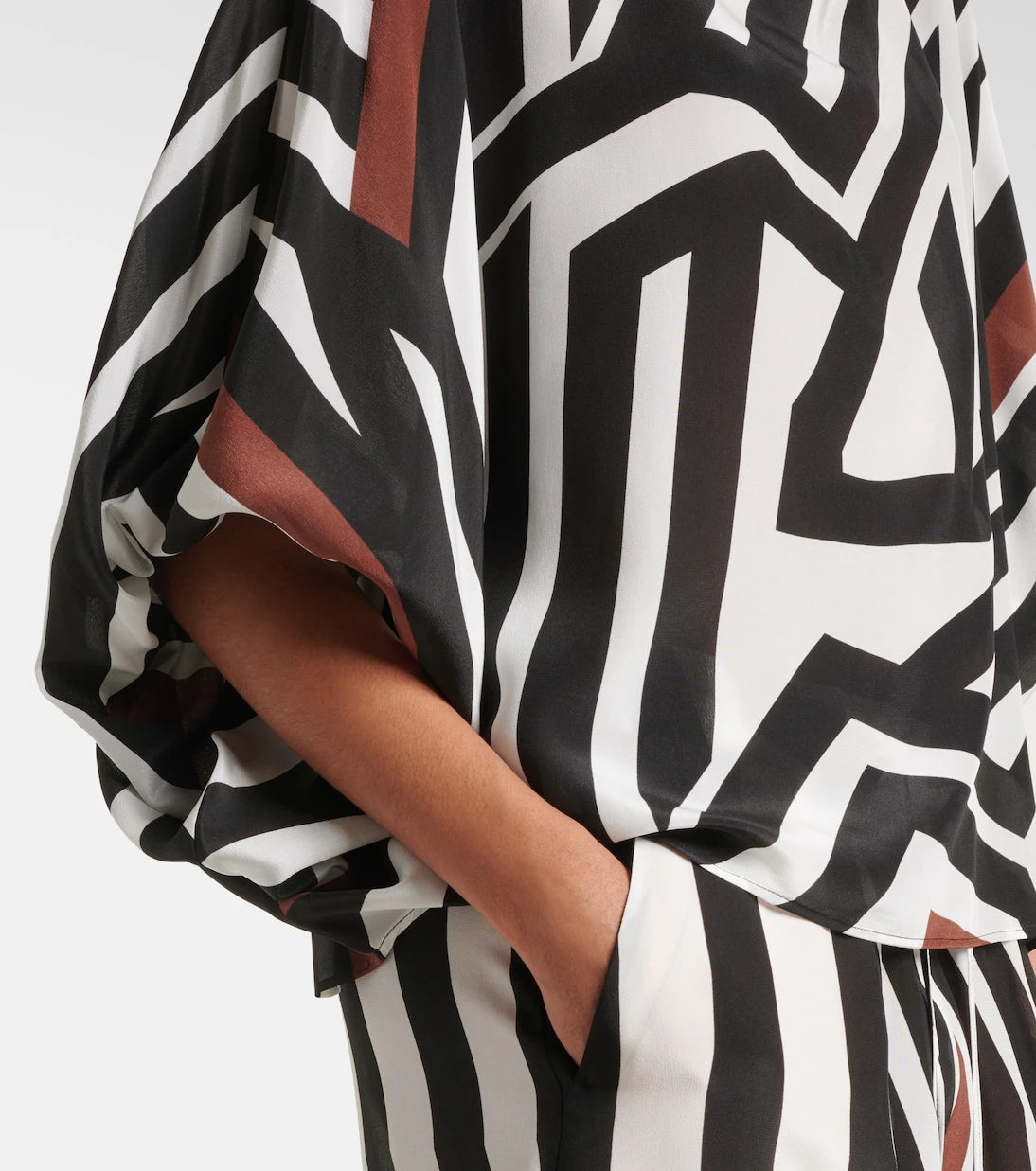 Max Mara - Camino striped silk top
