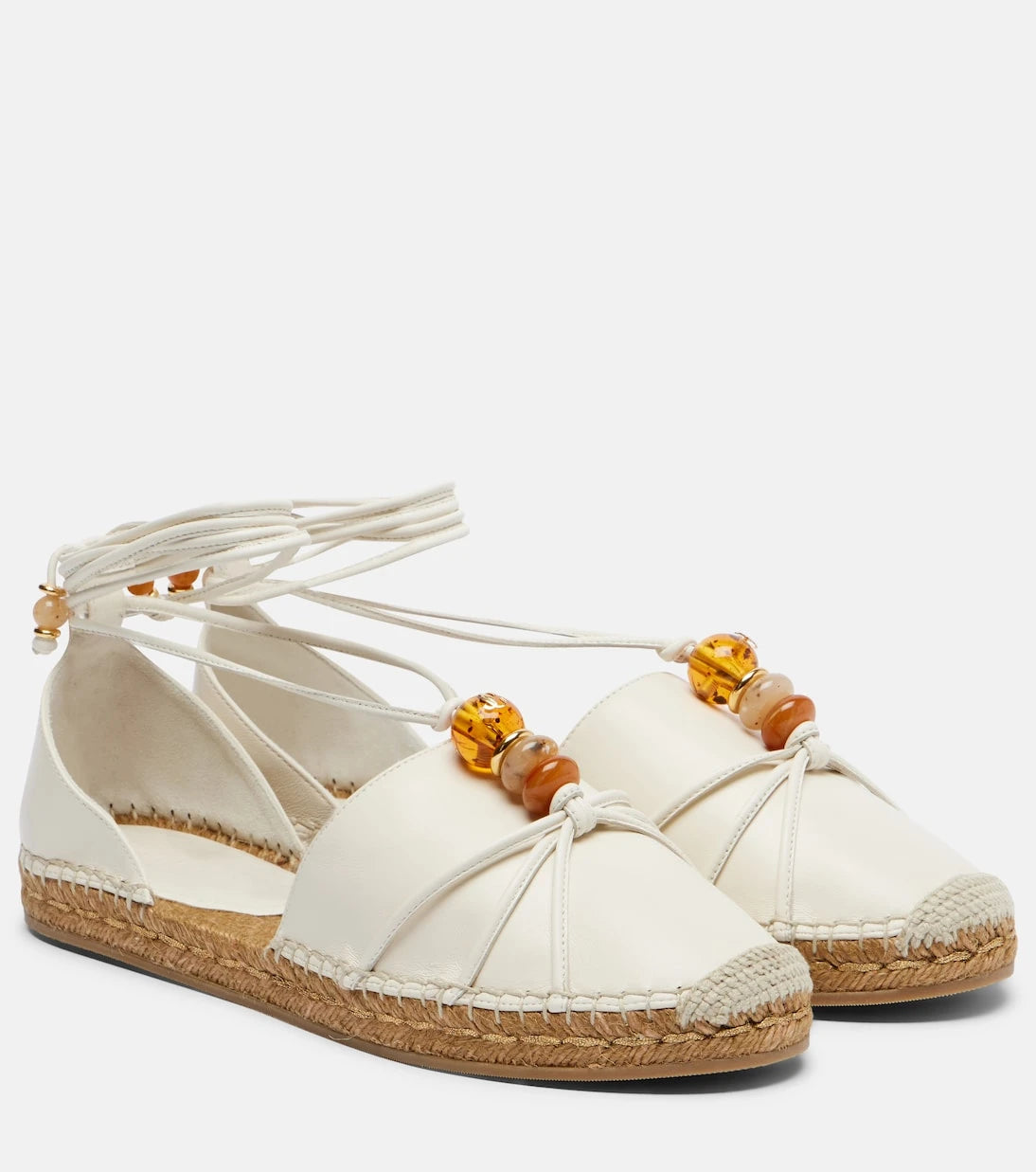 Jimmy Choo - Lemi embellished leather espadrilles