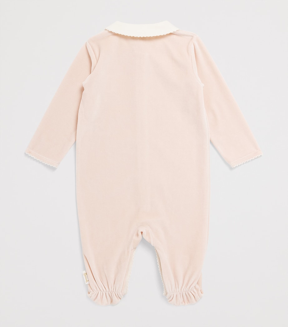 Velour Embroidered All-In-One (0-18 Months)