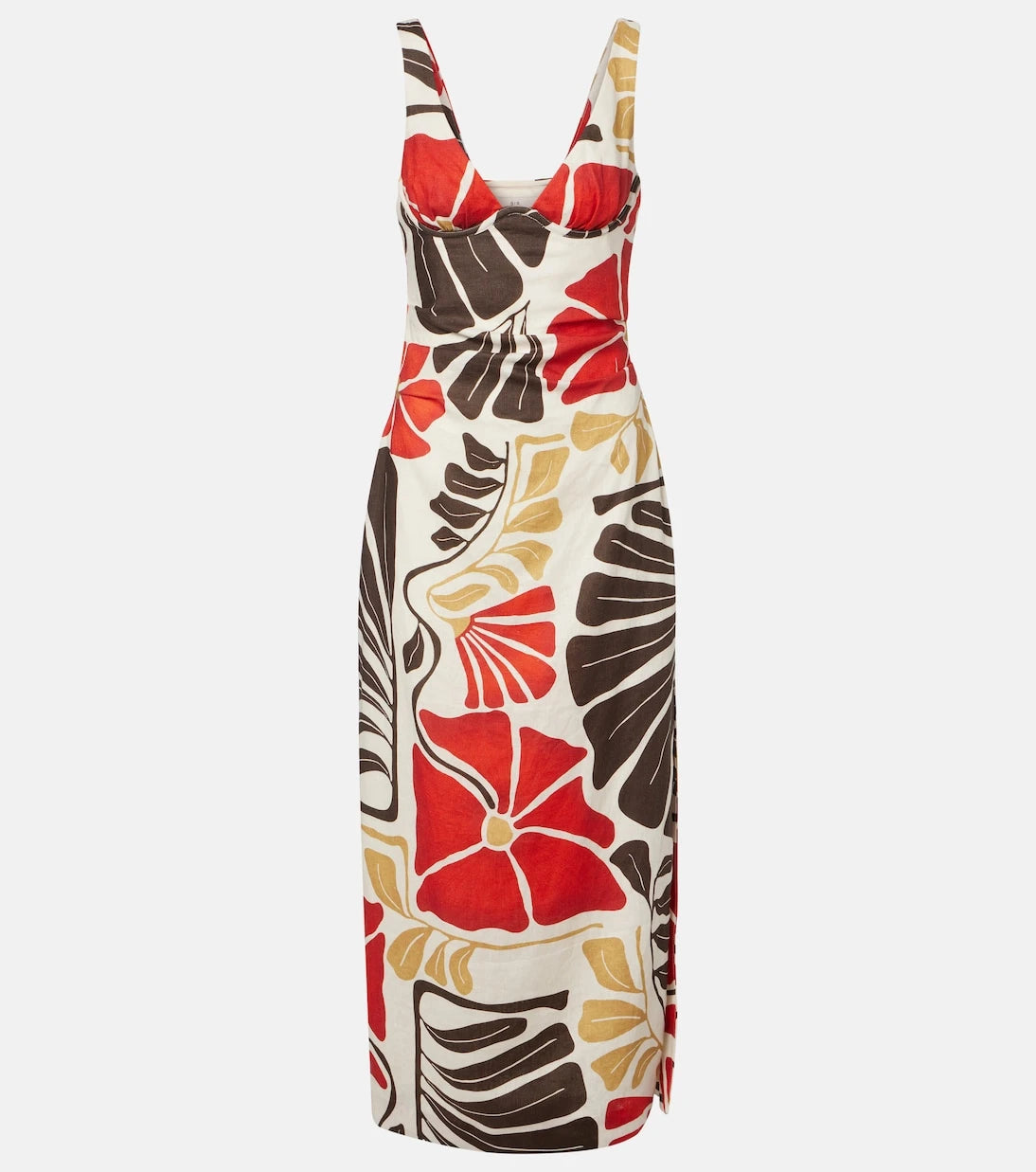 SIR - Julietta floral linen midi dress