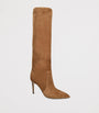 Paris Texas Brown Suede Stiletto Heeled Boots 85