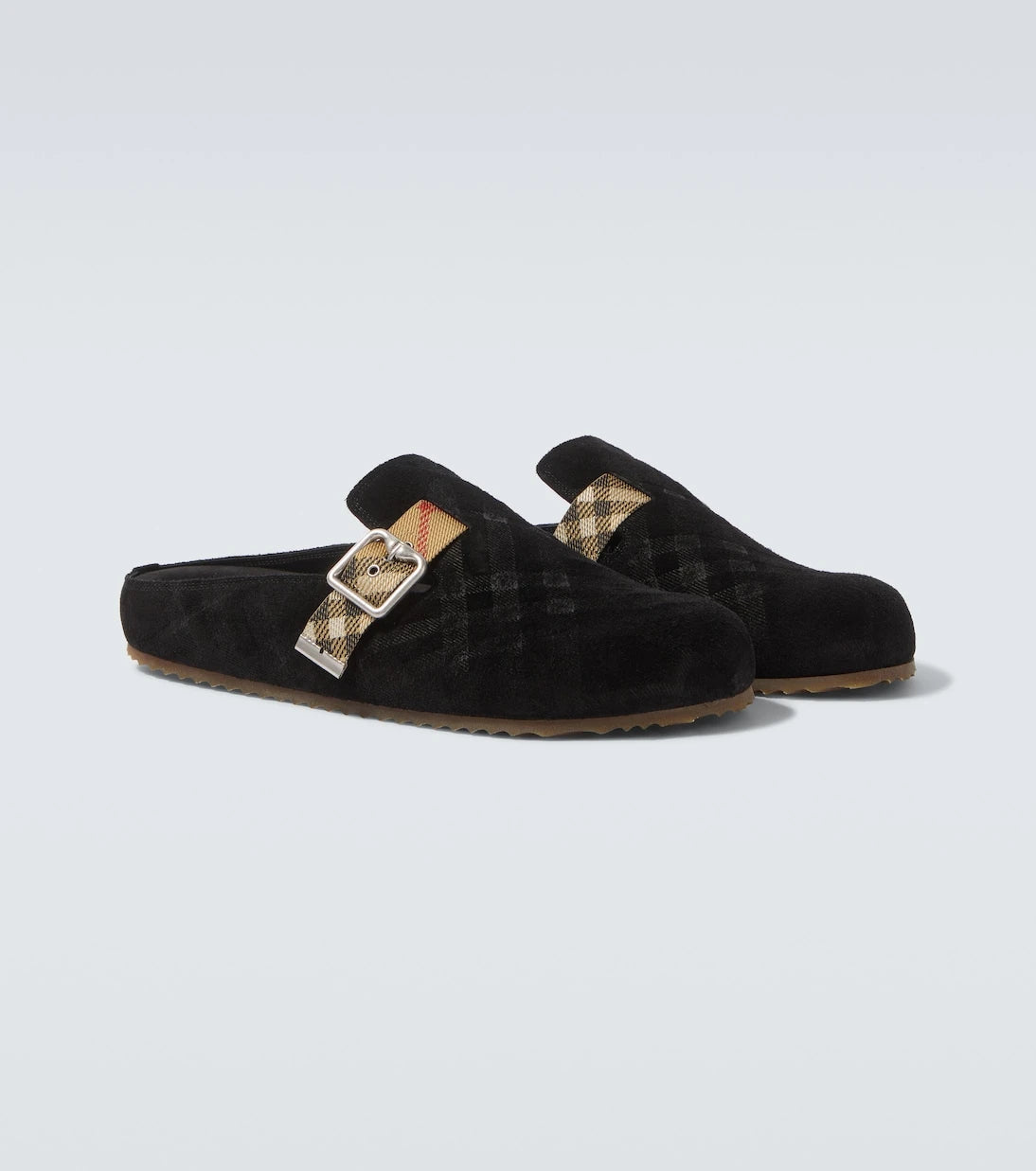 Burberry - Urchin suede clogs