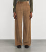 Weekend Max Mara Beige Corduroy Straight Trousers