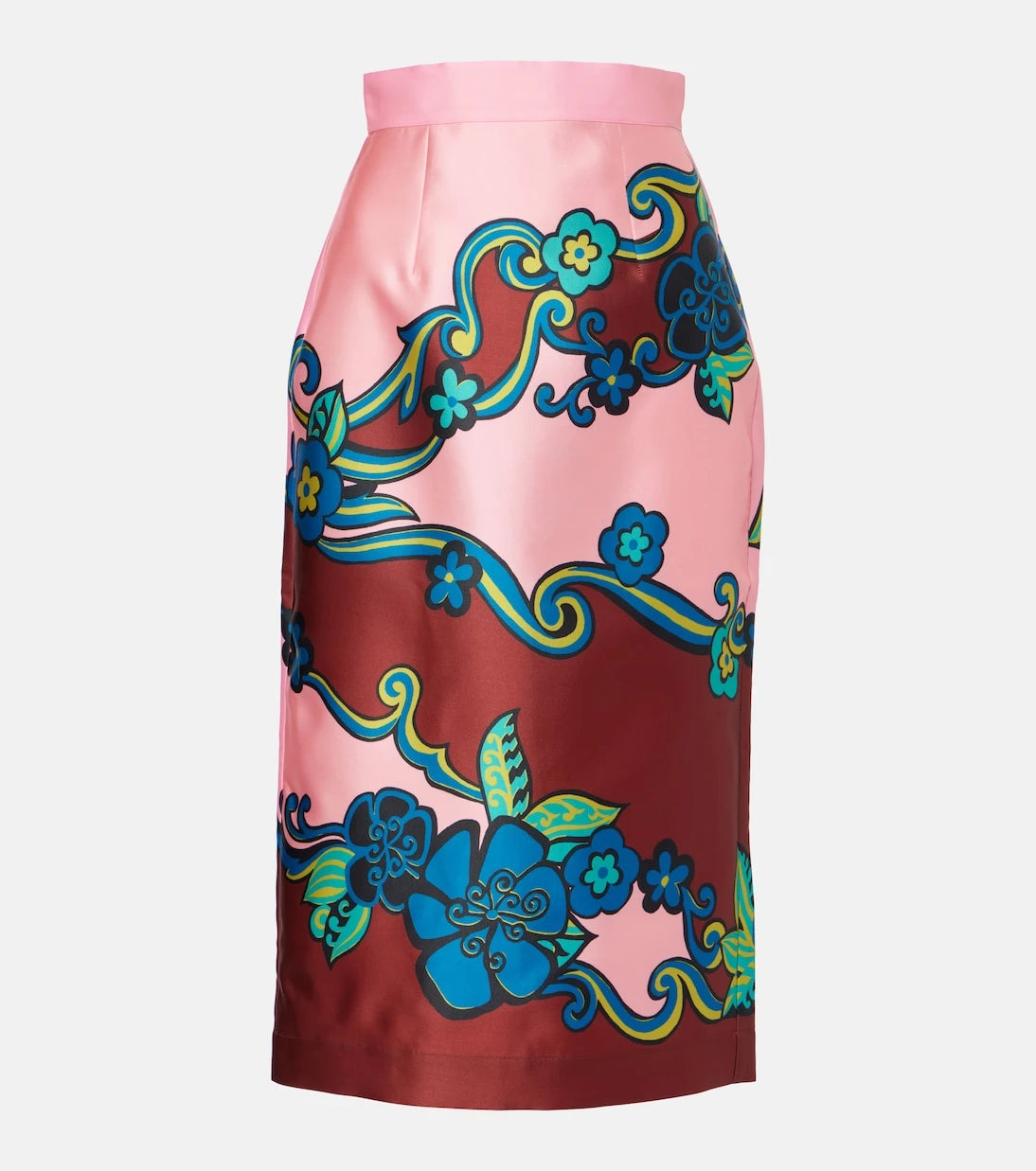Alémais - Floral high-rise midi skirt