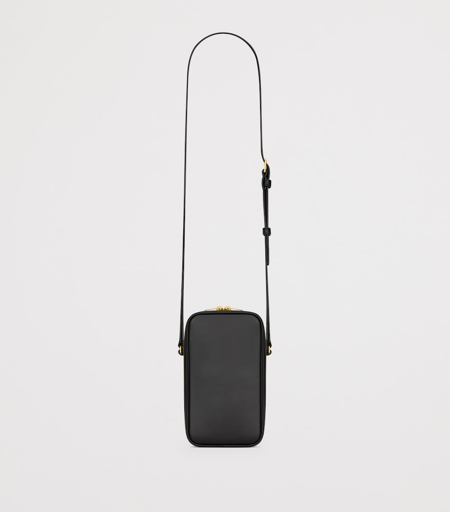 Saint Laurent Calfskin Paris Daily Nano Cross-Body Bag