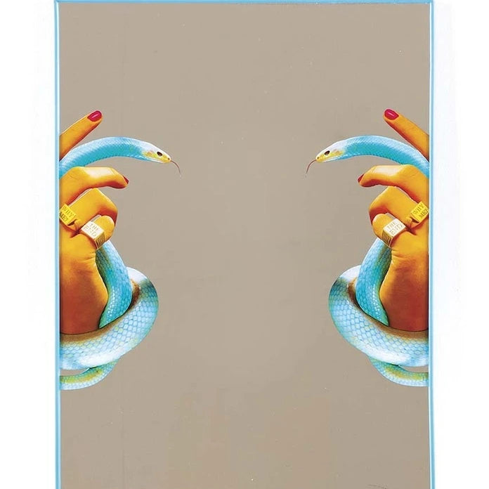 Duvar aynası Seletti Big Hands with Snakes 30 x 40 cm