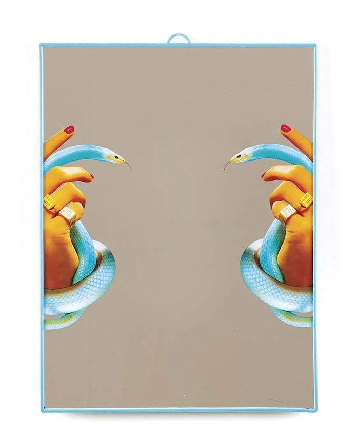 Duvar aynası Seletti Big Hands with Snakes 30 x 40 cm