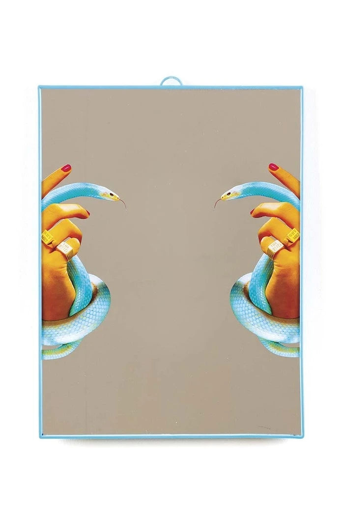 Duvar aynası Seletti Big Hands with Snakes 30 x 40 cm