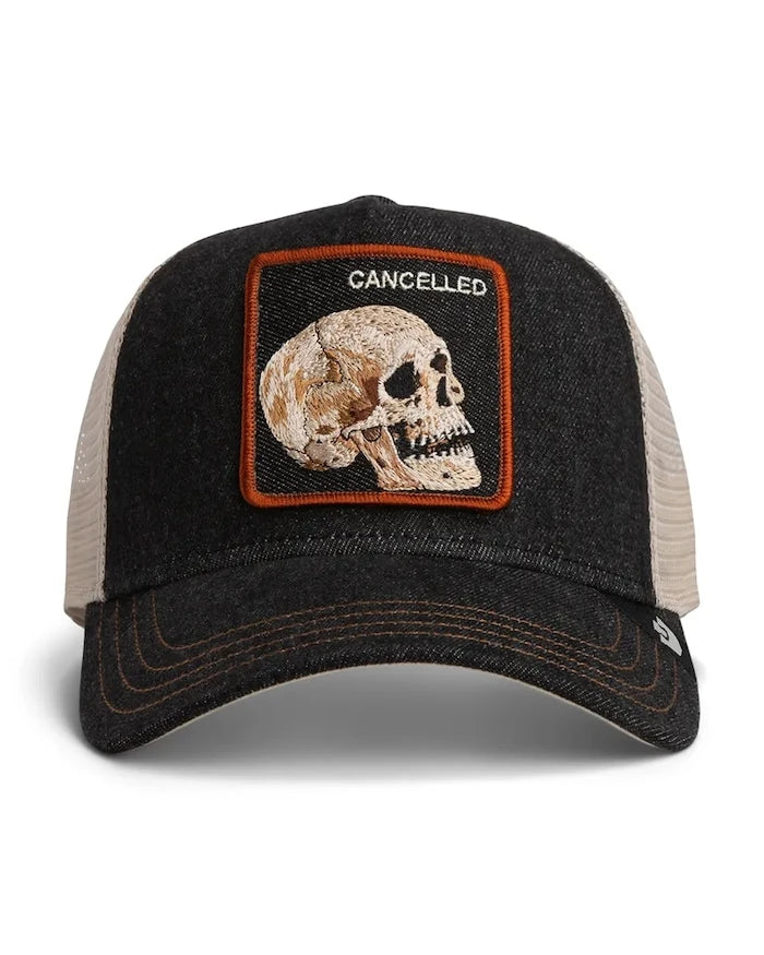Goorin Bros шапка с козирка Denim Skull