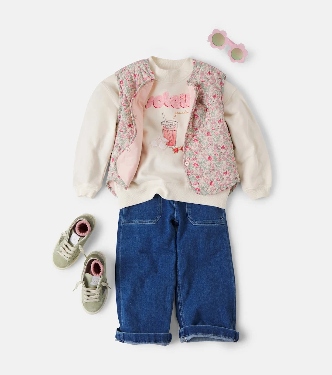 Bonpoint - Lika embroidered cotton jersey sweatshirt