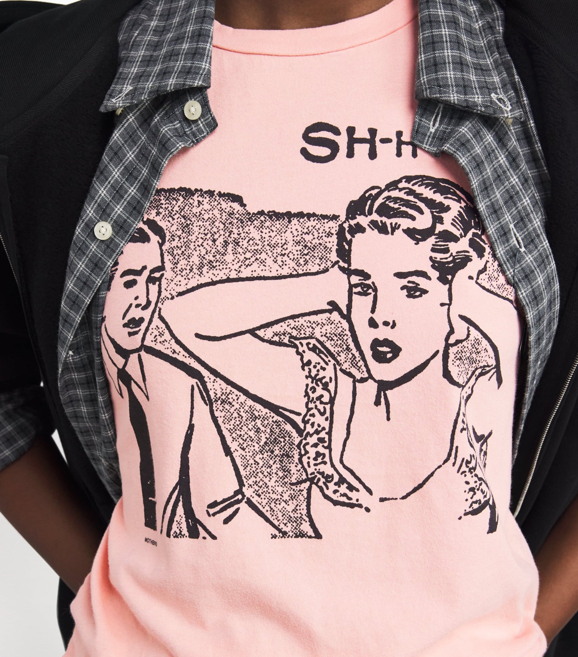 MOTHER Pink The Boxy Goodie T-Shirt