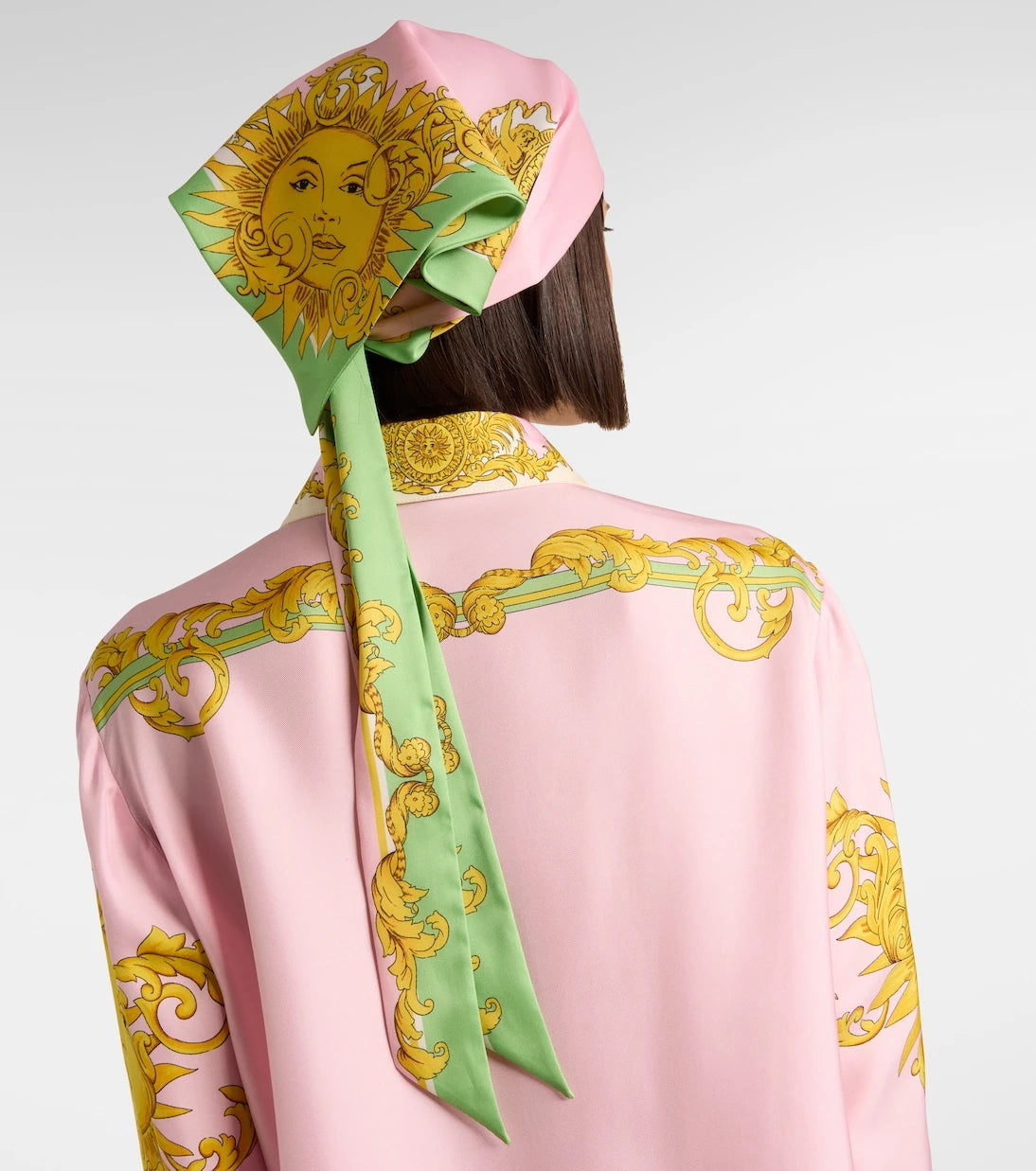 Versace - Printed silk twill scarf