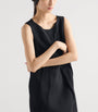 Prada Black Wool Natté Sleeveless Mini Dress