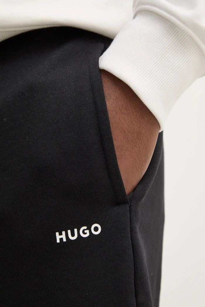 HUGO erkek pamuklu kısa eşofman şortu Dayono