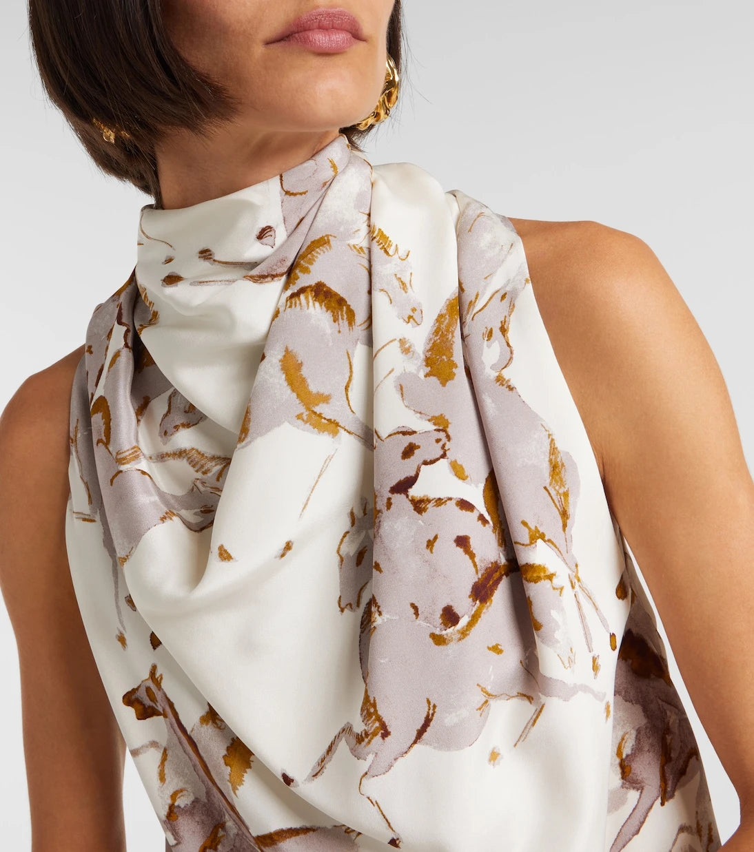 Altuzarra - Sleary draped silk top