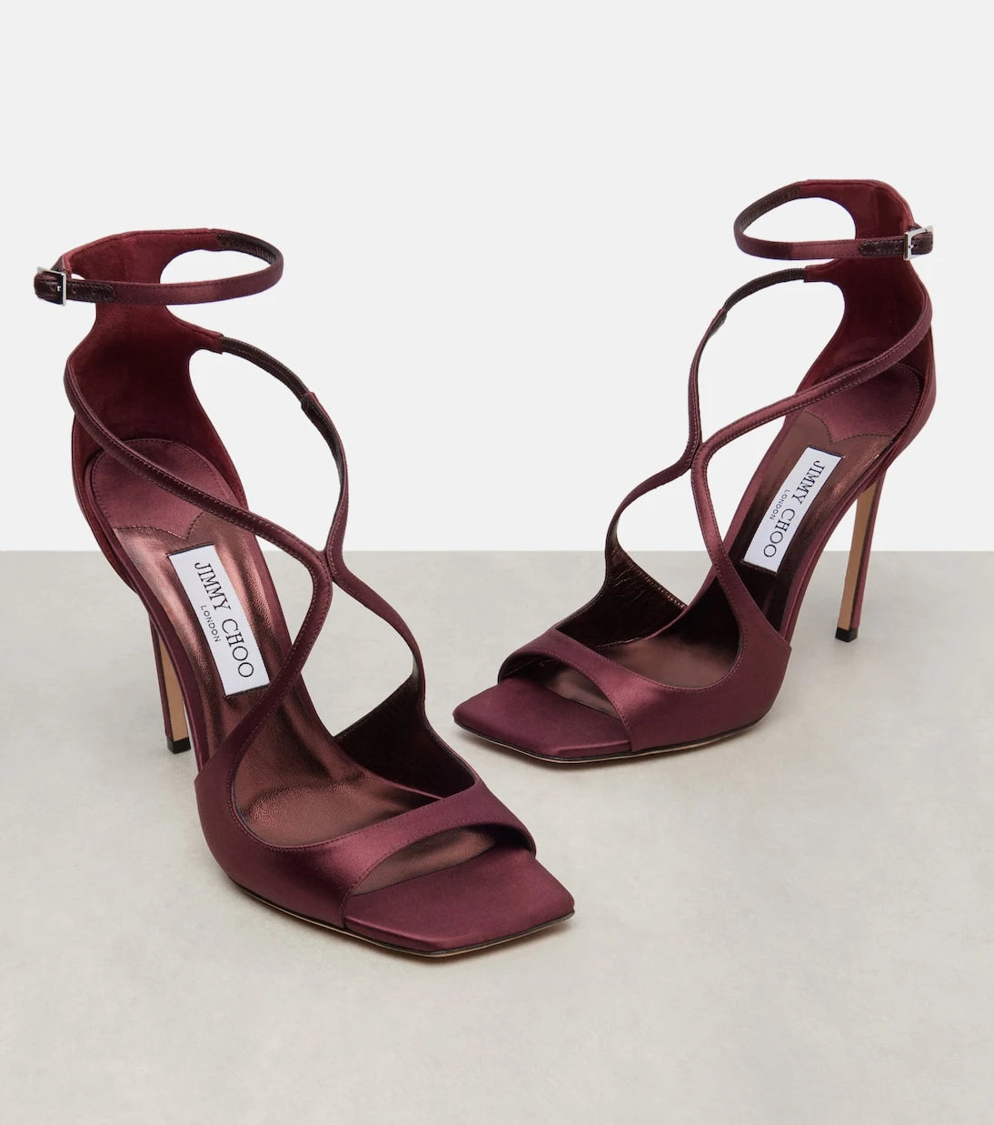 Jimmy Choo - صندل Azia 110 من الساتان