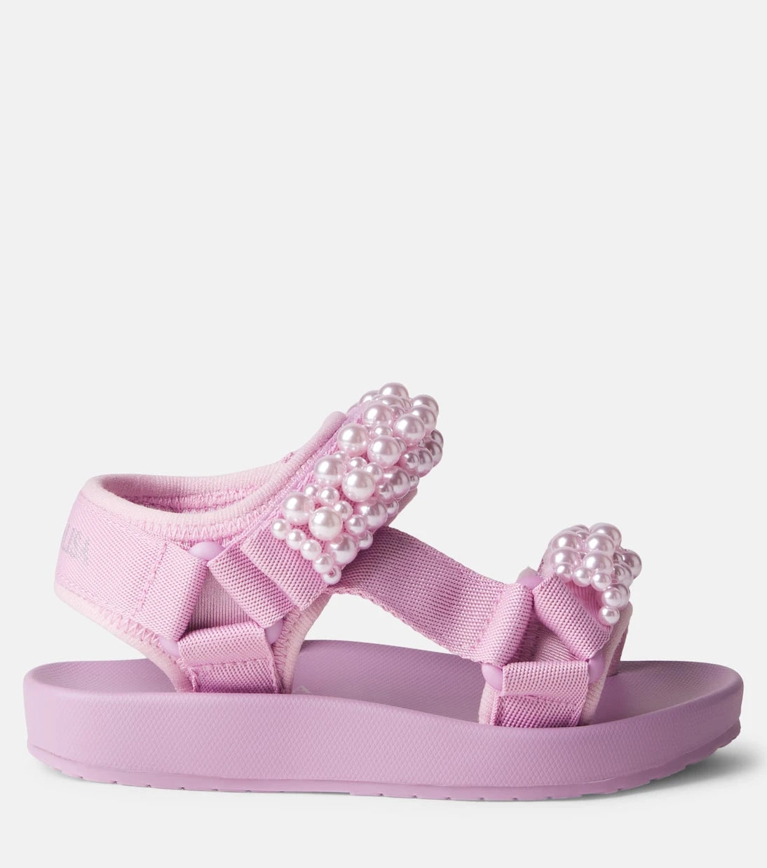 Monnalisa - Faux pearl-embellished sandals