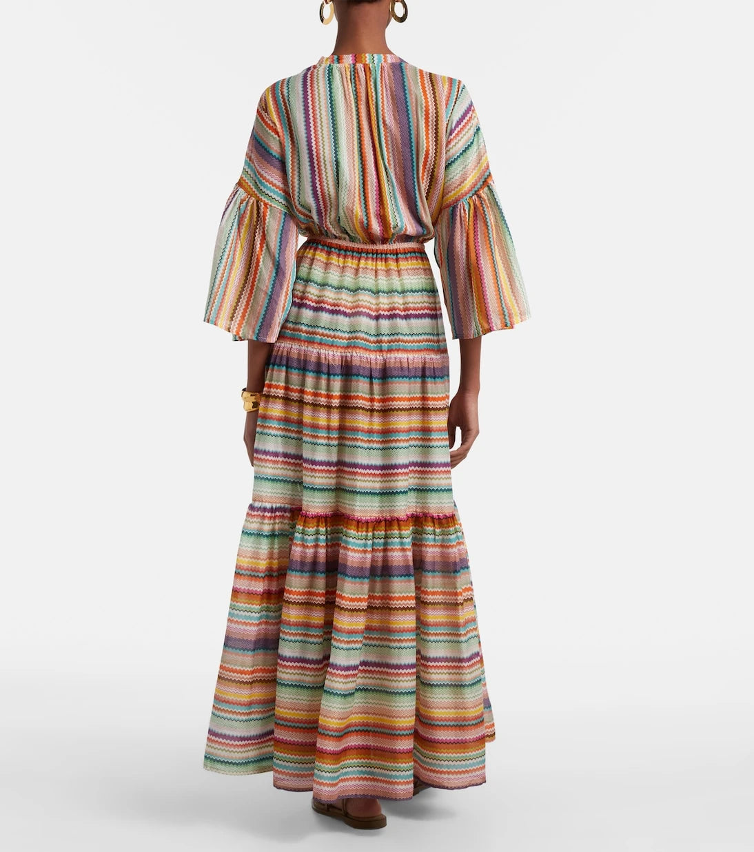 Missoni - فستان ماكسي بنمط متعرج