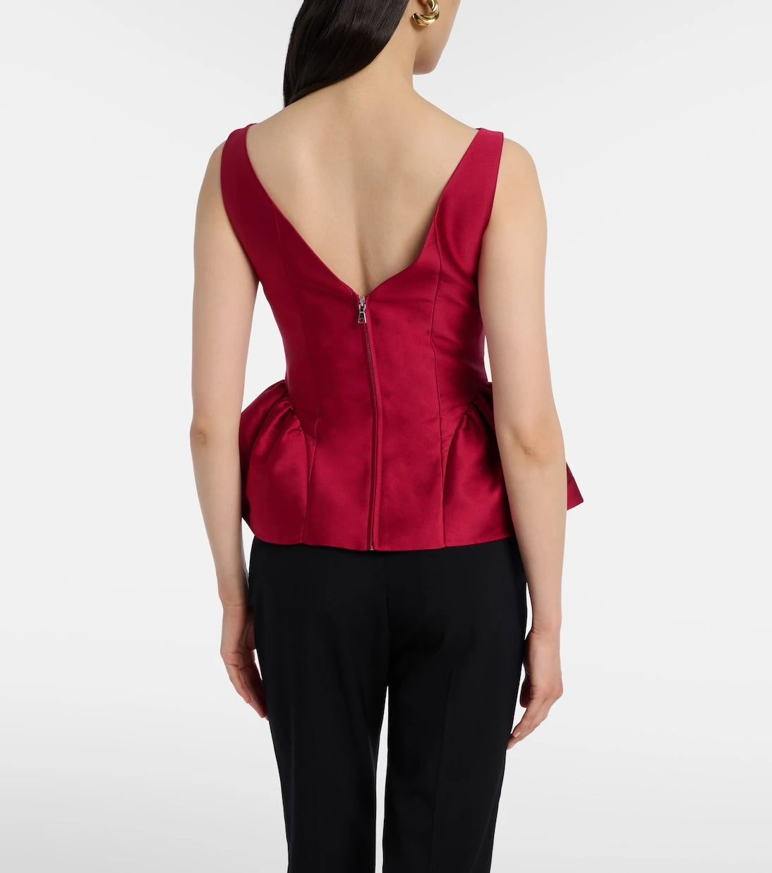 Roland Mouret - Peplum taffeta top