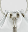 Jimmy Choo Silver Micro Bon Bon Top-Handle Bag