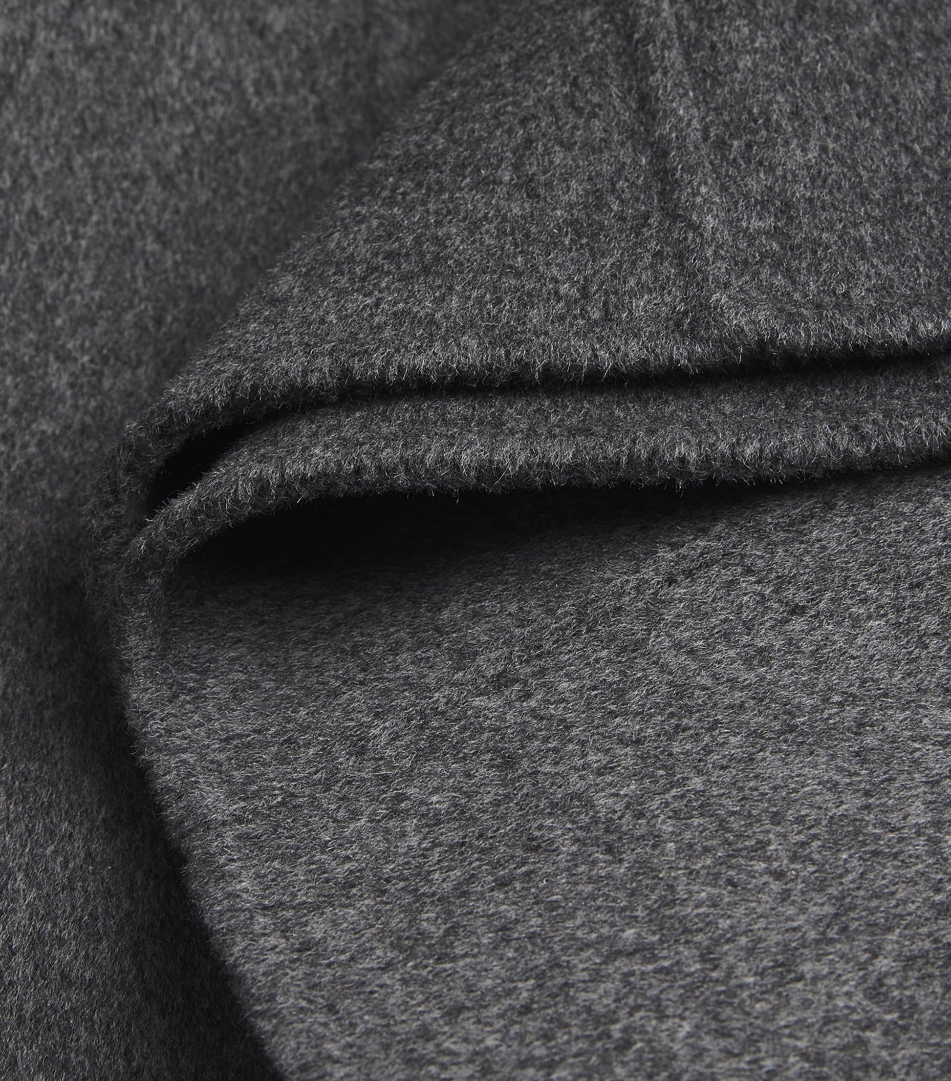 Róhe Grey Wool-Cashmere Peplum Top