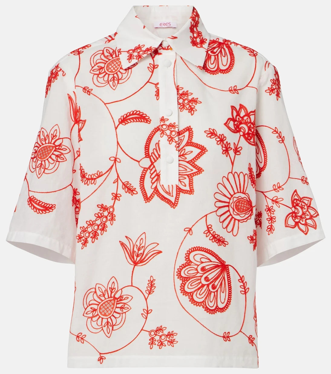Eres - Izana embroidered cotton-blend shirt