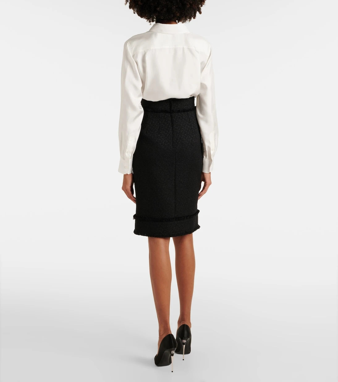 Dolce&Gabbana - Wool-blend tweed pencil skirt