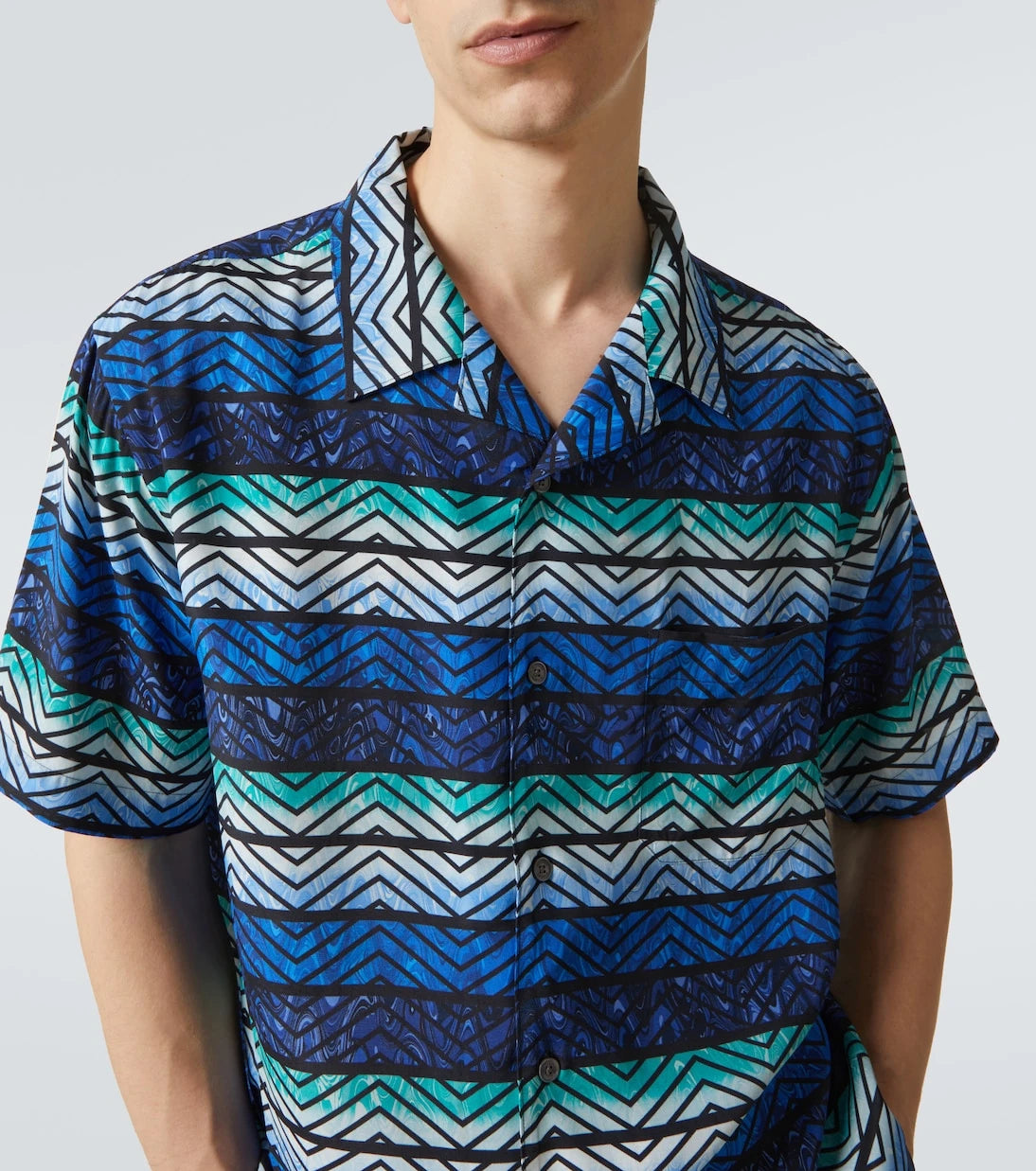 Missoni - Zigzag bowling shirt