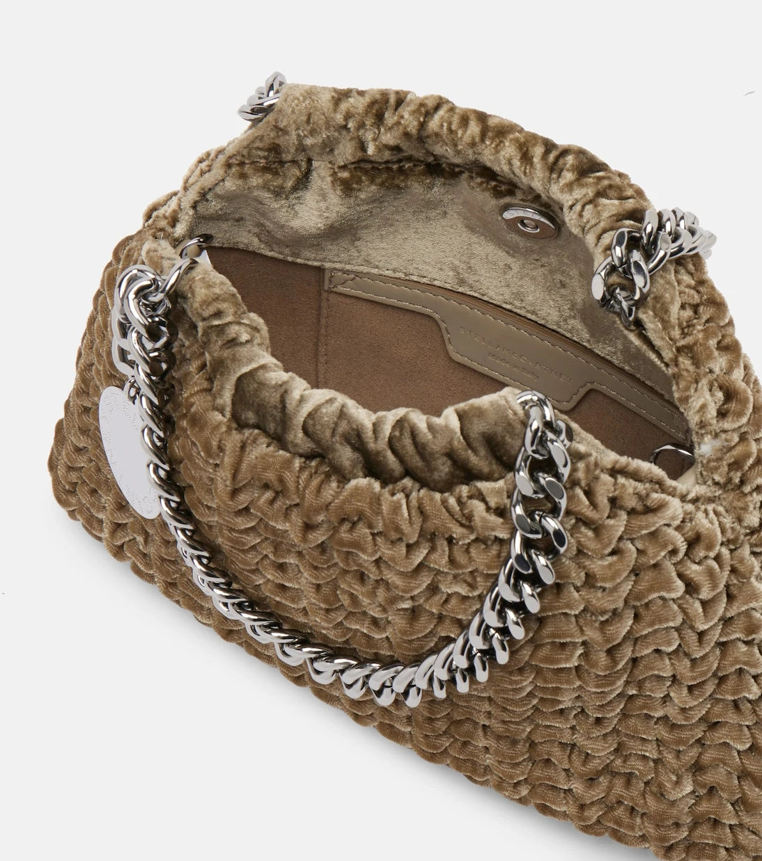 Stella McCartney - Falabella Small velvet tote bag