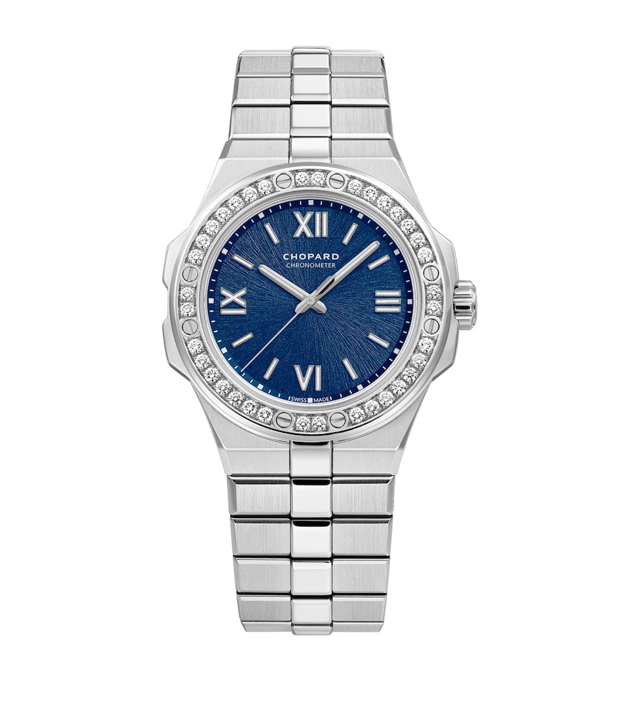 Stainless Steel and Diamond Alpine Eagle Small Watch 36mm