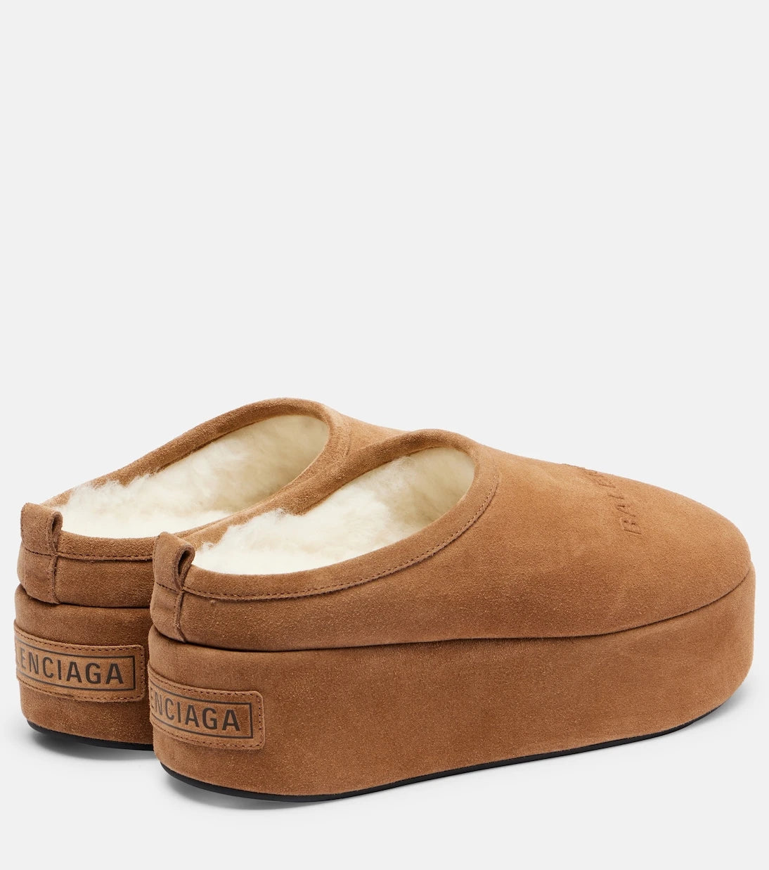 Balenciaga - Alaska suede platform mules