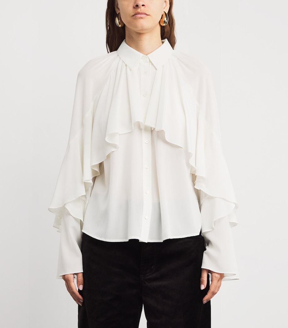 Silk Ruffle Demaris Blouse