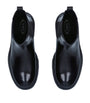 Tod's Black Leather Gomma Pesante Chelsea Boots