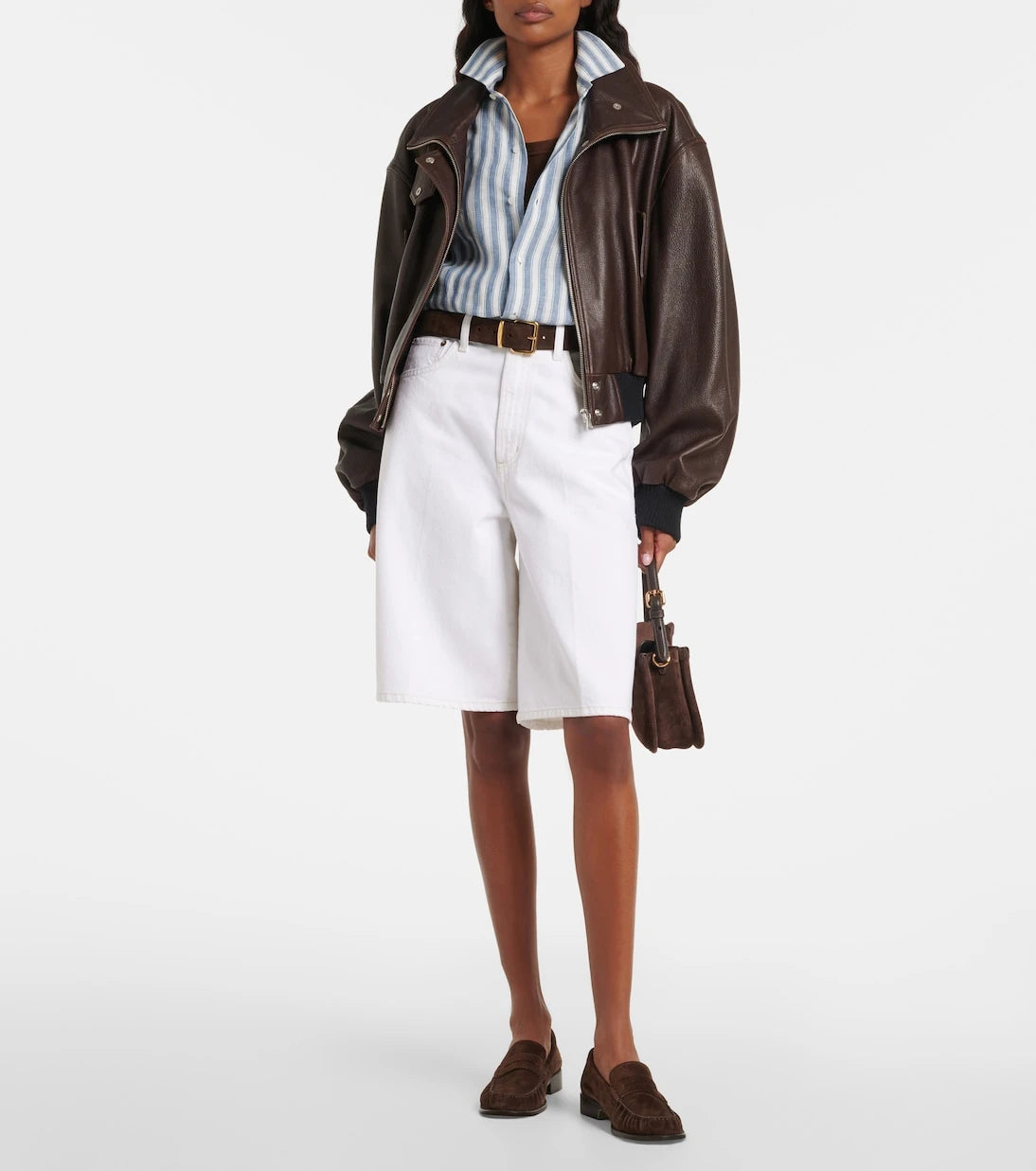 Agolde - Nolan denim Bermuda shorts