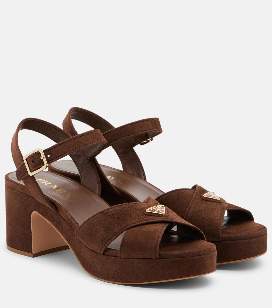 Prada - Suede platform sandals