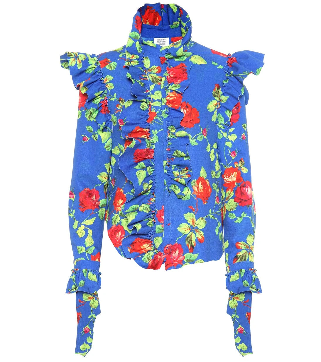 Vetements - Floral crêpe shirt