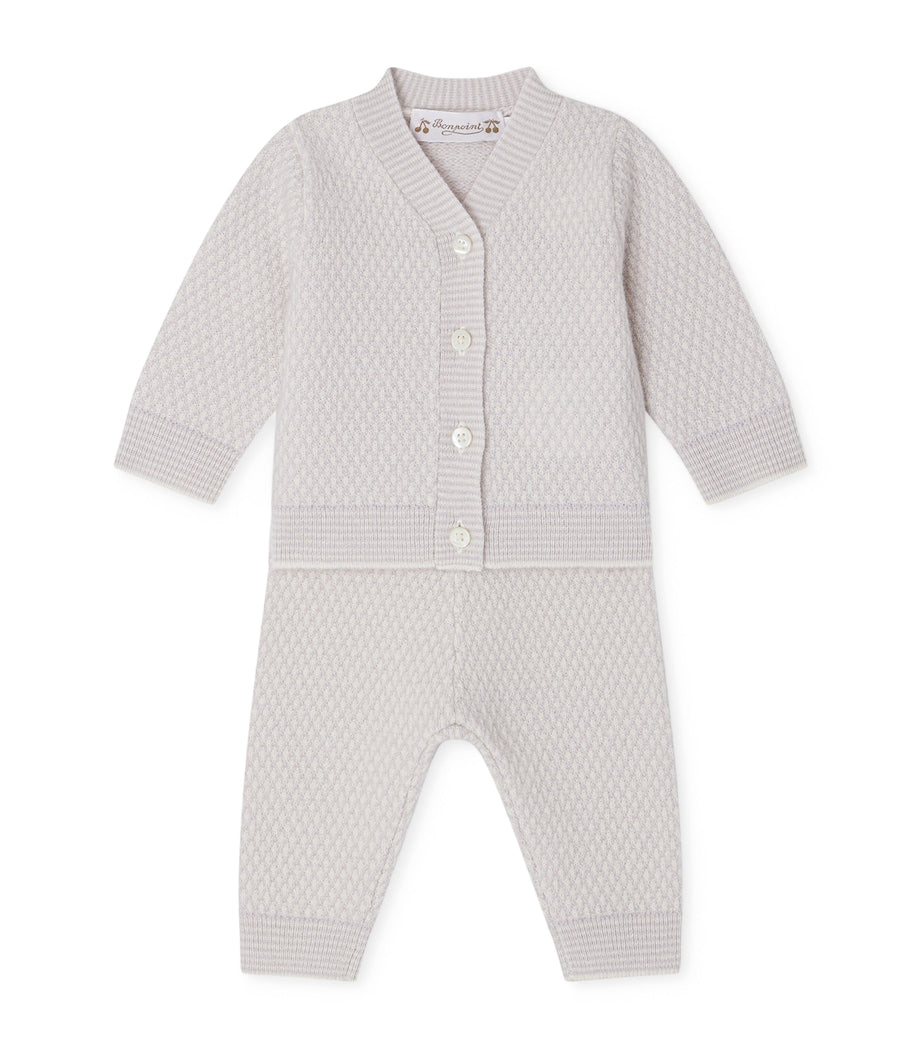 Bonpoint Cashmere Jahiel Cardigan and Leggings Set (6 Months)