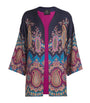 Etro Multi Silk Paisley Print Short Robe
