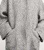 Lafayette 148 Grey Alpaca-Wool Reversible Overcoat