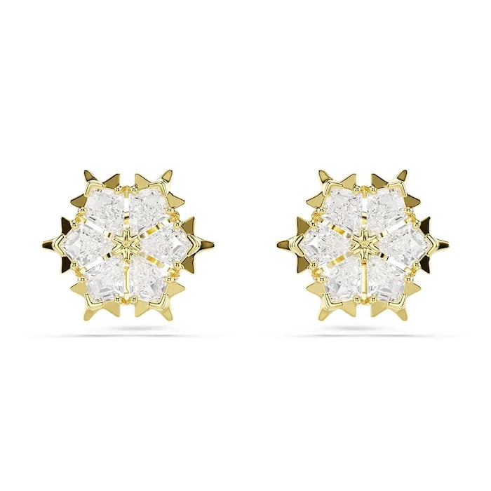 Swarovski kadın altın kaplama küpe циркон MAGIC