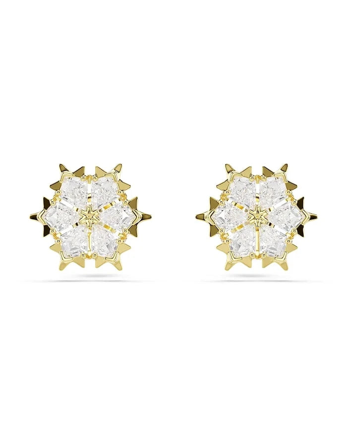 Swarovski kadın altın kaplama küpe циркон MAGIC