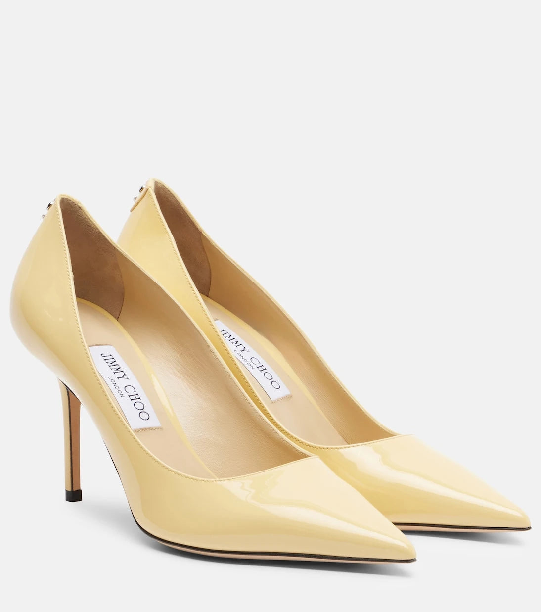 Jimmy Choo - حذاء بكعب Love 85 من الجلد اللامع