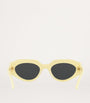 Yellow Oval Sunglasses