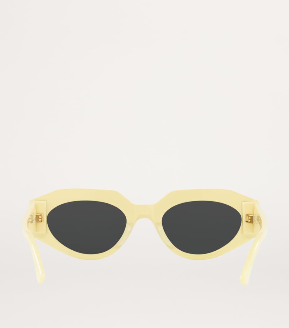 Yellow Oval Sunglasses